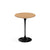 Saarinen Side Table - 16" Round side/end table Knoll Black Light Oak 