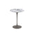 Saarinen Side Table - 16" Round side/end table Knoll Grey Arabescato marble, Shiny finish 