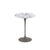 Saarinen Side Table - 16" Round side/end table Knoll Grey Arabescato marble, Satin finish 