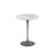 Saarinen Side Table - 16" Round side/end table Knoll Grey Carrara marble, Shiny finish 