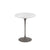 Saarinen Side Table - 16" Round side/end table Knoll Grey Carrara marble, Satin finish 