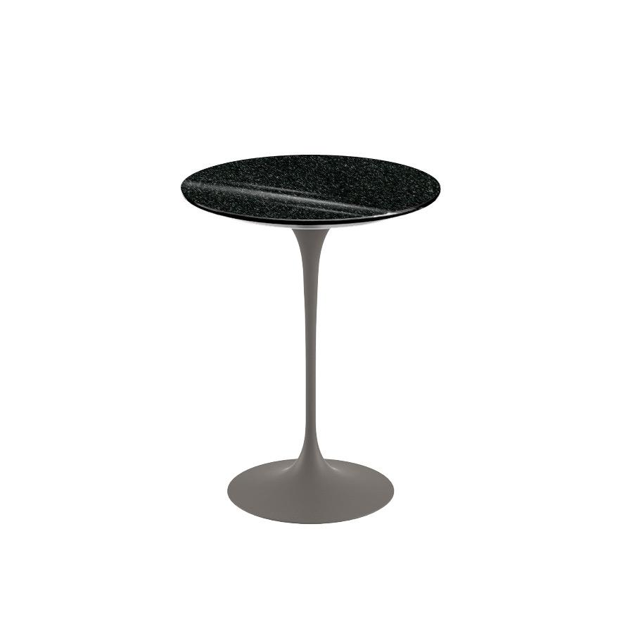 Saarinen Side Table - 16" Round side/end table Knoll Grey Black Andes, Granite 