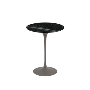 Saarinen Side Table - 16" Round side/end table Knoll Grey Black Andes, Granite 