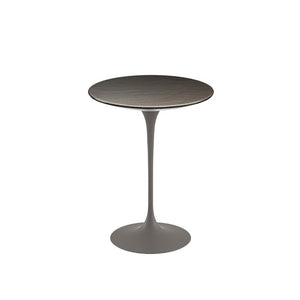 Saarinen Side Table - 16" Round side/end table Knoll Grey Slate, Natural 