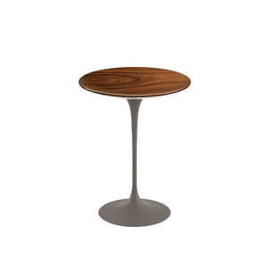 Saarinen Side Table - 16" Round side/end table Knoll Grey Reff Dark Cherry 