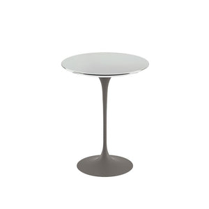 Saarinen Side Table - 16" Round side/end table Knoll Grey Chrome 