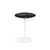 Saarinen Side Table - 16" Round side/end table Knoll White Portoro marble, Satin finish 