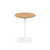 Saarinen Side Table - 16" Round side/end table Knoll White Light Oak 