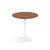 Saarinen Side Table - 20” Round side/end table Knoll White Light Walnut 