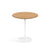 Saarinen Side Table - 20” Round side/end table Knoll White Light Oak 