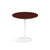 Saarinen Side Table - 20” Round side/end table Knoll White Reff Dark Cherry 