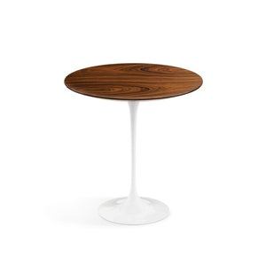 Saarinen Side Table - 20” Round side/end table Knoll White Rosewood 