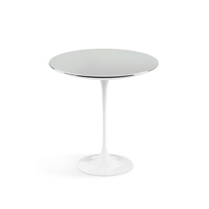 Saarinen Side Table - 20” Round side/end table Knoll White Chrome 