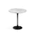 Saarinen Side Table - 20” Round side/end table Knoll Black Carrara marble, Satin finish 