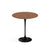 Saarinen Side Table - 20” Round side/end table Knoll Black Light Walnut 