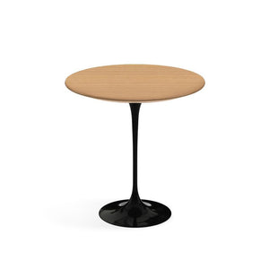 Saarinen Side Table - 20” Round side/end table Knoll Black Light Oak 