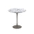 Saarinen Side Table - 20” Round side/end table Knoll Grey Arabescato marble, Shiny finish 