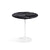 Saarinen Side Table - 20” Round side/end table Knoll White Portoro marble, Shiny finish 