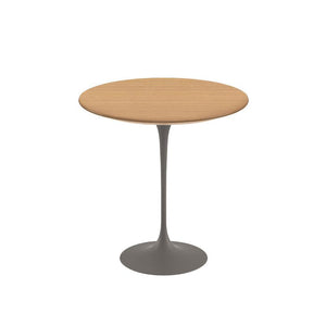 Saarinen Side Table - 20” Round side/end table Knoll Grey Light Oak 