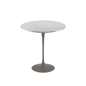Saarinen Side Table - 20” Round side/end table Knoll Grey Chrome 