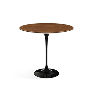 Saarinen Side Table - 22” Oval side/end table Knoll Black Light Walnut 