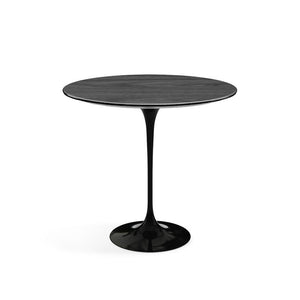 Saarinen Side Table - 22” Oval side/end table Knoll Black Ebonized Walnut 