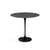 Saarinen Side Table - 22” Oval side/end table Knoll Black Ebonized Walnut 