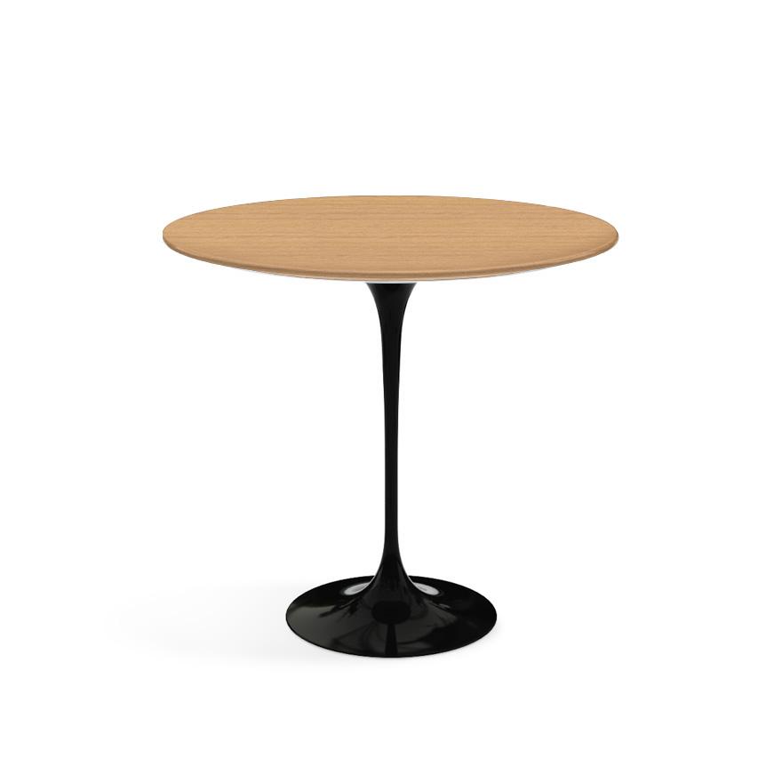 Saarinen Side Table - 22” Oval side/end table Knoll Black Light Oak 