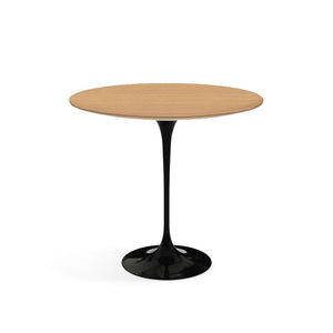 Saarinen Side Table - 22” Oval side/end table Knoll Black Light Oak 