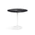 Saarinen Side Table - 22” Oval side/end table Knoll White Portoro marble, Shiny finish 