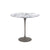 Saarinen Side Table - 22” Oval side/end table Knoll Grey Arabescato marble, Satin finish 