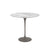 Saarinen Side Table - 22” Oval side/end table Knoll Grey Carrara marble, Shiny finish 