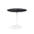 Saarinen Side Table - 22” Oval side/end table Knoll White Portoro marble, Satin finish 