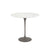 Saarinen Side Table - 22” Oval side/end table Knoll Grey Vetro Bianco 