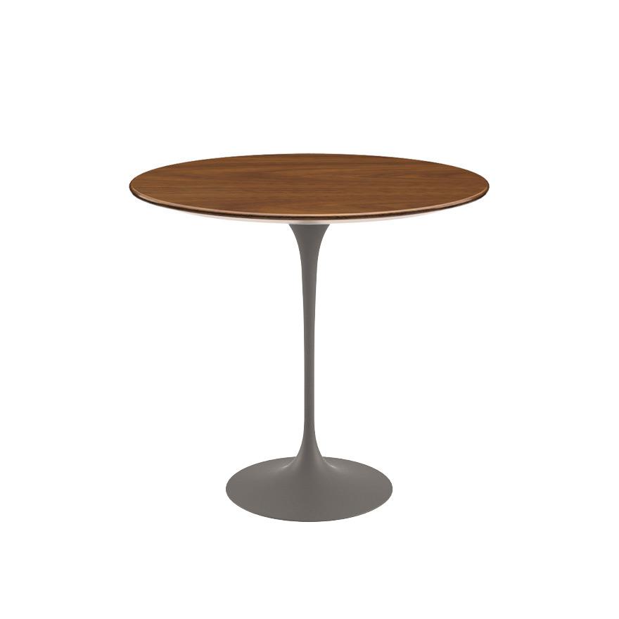 Saarinen Side Table - 22” Oval side/end table Knoll Grey Light Walnut 