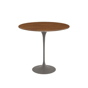Saarinen Side Table - 22” Oval side/end table Knoll Grey Light Walnut 