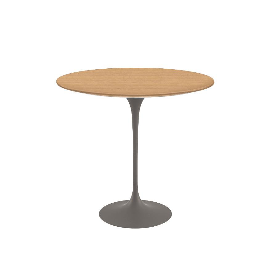 Saarinen Side Table - 22” Oval side/end table Knoll Grey Light Oak 