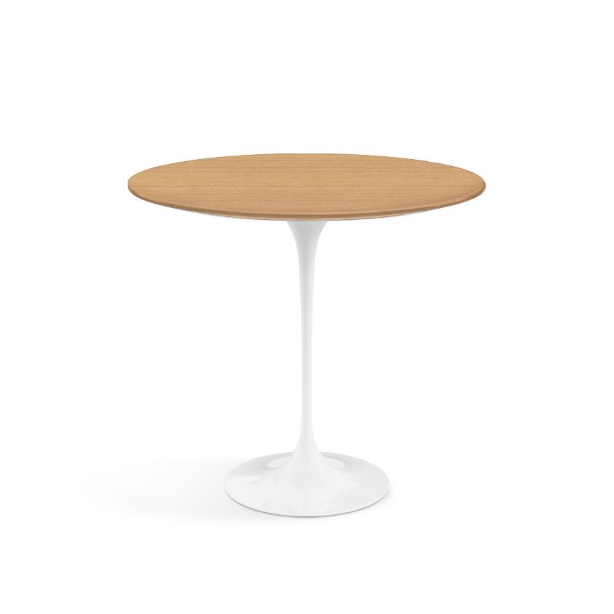 Saarinen Side Table - 22” Oval side/end table Knoll White Light Oak 