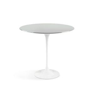 Saarinen Side Table - 22” Oval side/end table Knoll White Chrome 