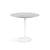 Saarinen Side Table - 22” Oval side/end table Knoll White Chrome 