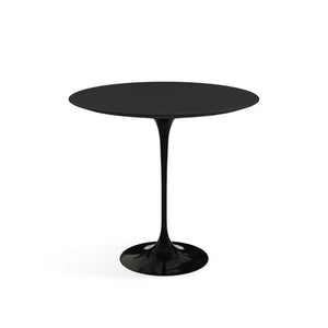 Saarinen Side Table - 22” Oval side/end table Knoll Black Black laminate, Satin finish 