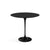 Saarinen Side Table - 22” Oval side/end table Knoll Black Black laminate, Satin finish 