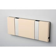 Knax Horizontal Colored Coat Hook Coat Hooks Loca 2 hooks Aluminum Desert Sand
