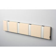 Knax Horizontal Colored Coat Hook Coat Hooks Loca 4 hooks Aluminum Desert Sand