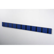 Knax Horizontal Colored Coat Hook Coat Hooks Loca 10 hooks Black Sapphire