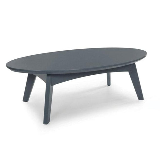 Satellite Oval Cocktail Table Coffee Tables Loll Designs Charcoal Grey 