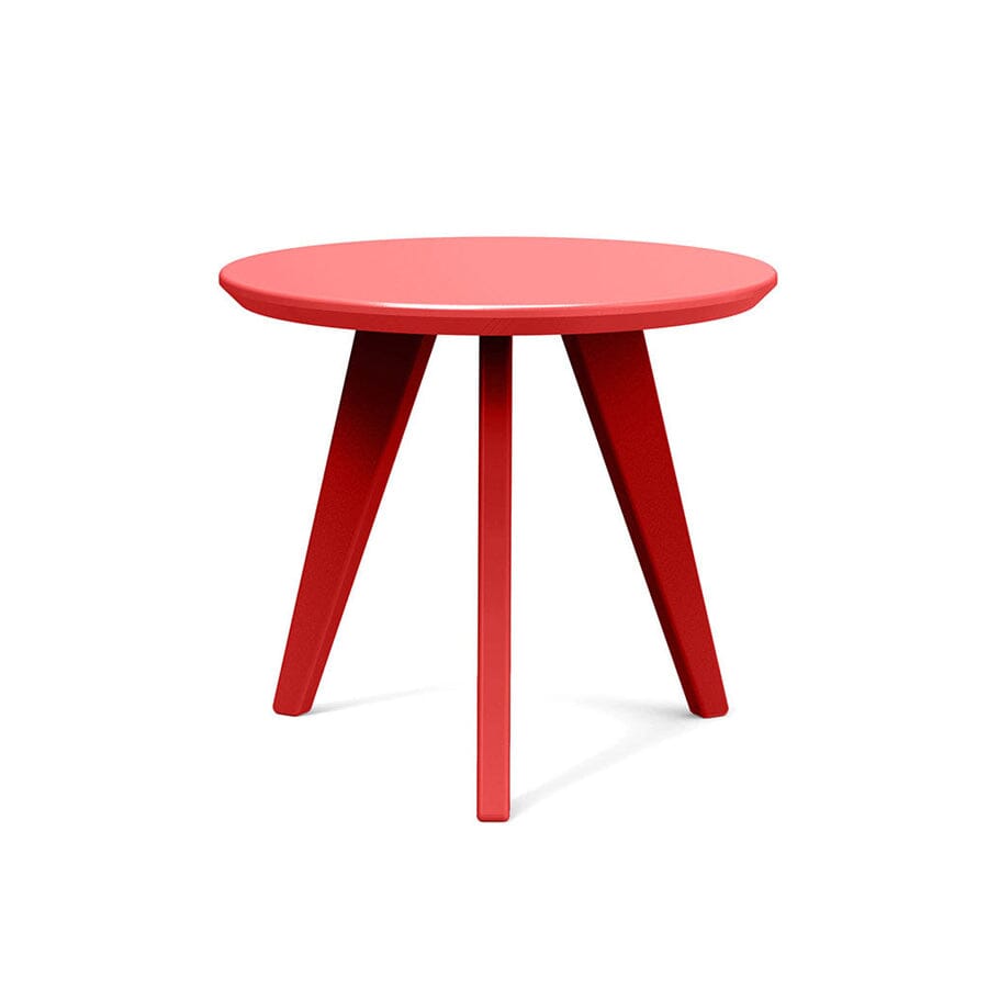 Satellite Round End Table side/end table Loll Designs 18&quot; Apple Red 