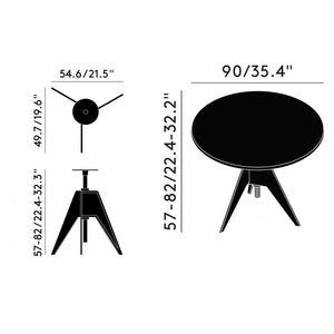 Screw Cafe Table With Round Top Dining Tables Tom Dixon 