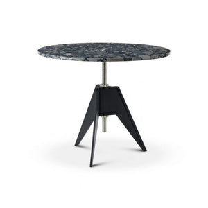 Screw Cafe Table With Round Top Dining Tables Tom Dixon 35.4" Dia. Pebble Marble 