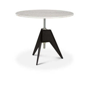 Screw Cafe Table With Round Top Dining Tables Tom Dixon 35.4" Dia. White Marble 